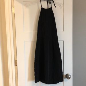 Banana republic black halter dress 8